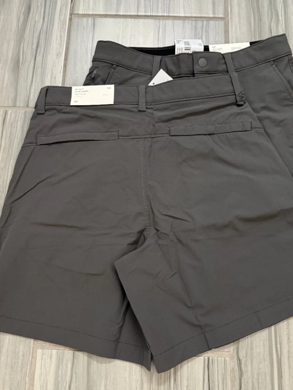 American Eagle AE 24/7 Club Flex Short Dark Gray 26 Set of 2 NEW NWT